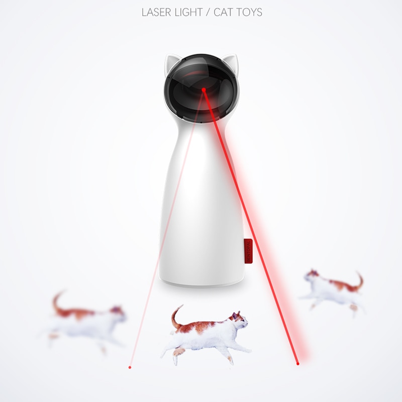Yaratıcı Kedi Pet LED Lazer Komik Oyuncak Akıllı Otomatik Kedi Egzersiz Eğitimi Eğlenceli Oyuncak