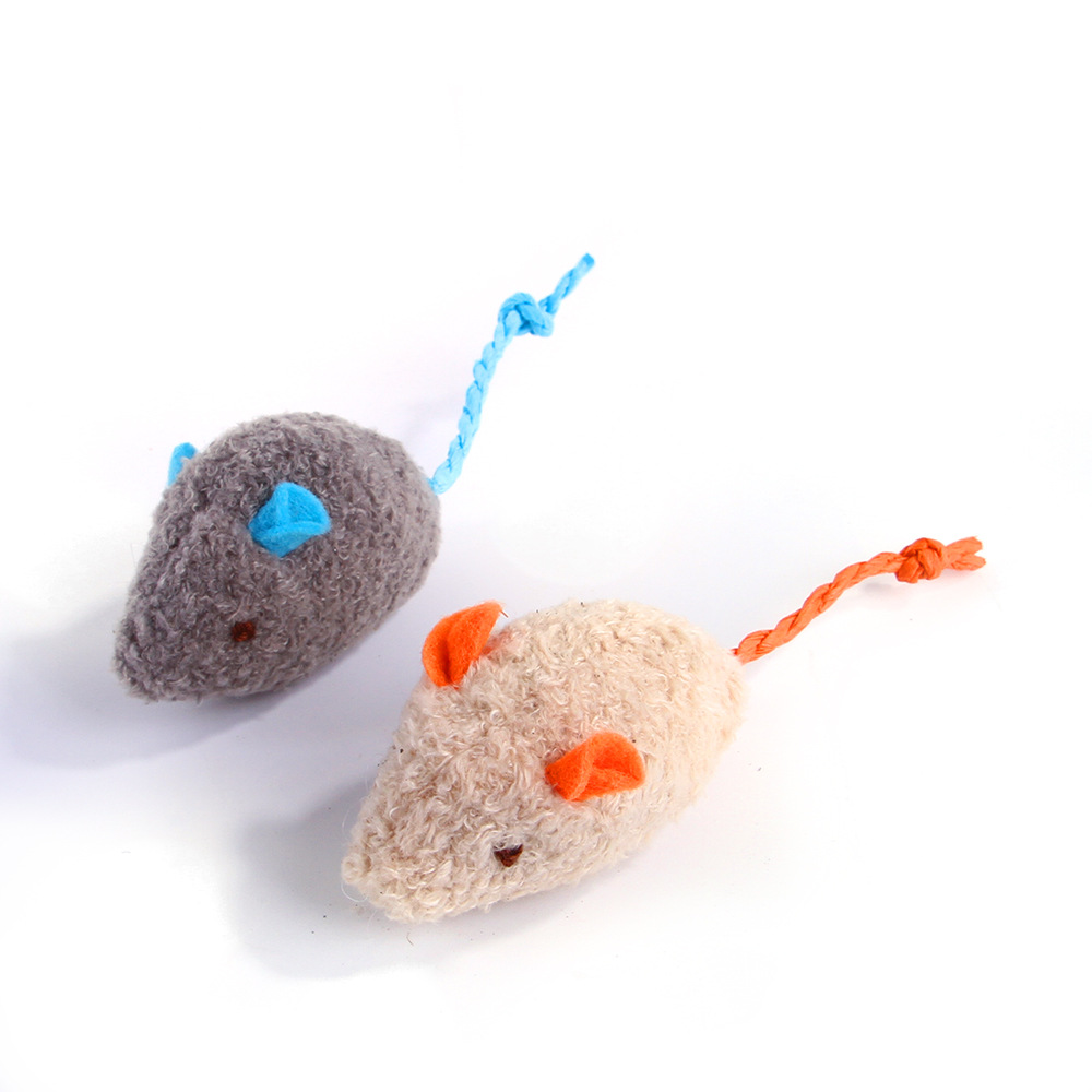 Evcil Kedi Peluş Kediotu Fare Şekilli İnteraktif Oyuncak