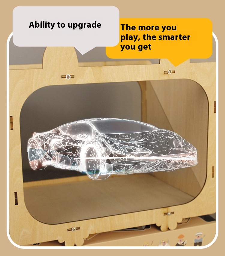 3D Holografik Sinema TV Projektörü Bilimsel Deney El Yapımı Malzeme Kendin Yap Beyin Eğitimi Oyuncakları